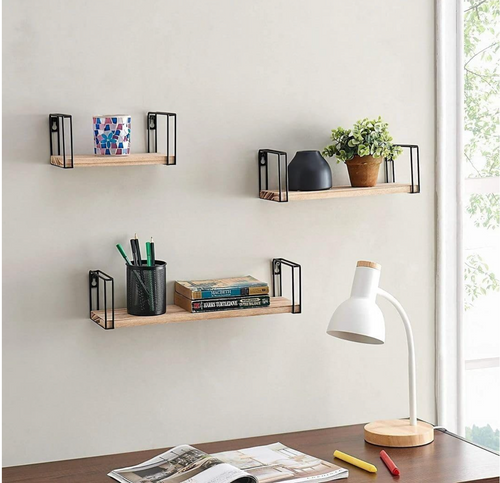 Étagère murale décorative, Ensemble d'étagère 3 en 1