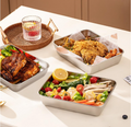Set de 4 Boîtes Extra-Plates en Inox (1800ml)
