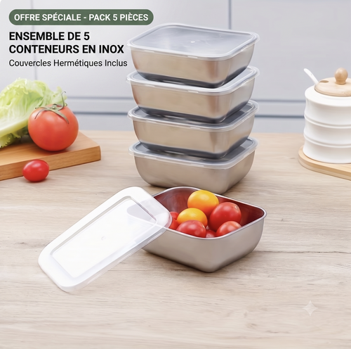 Boîtes Repas Hermétiques en Inox 316
